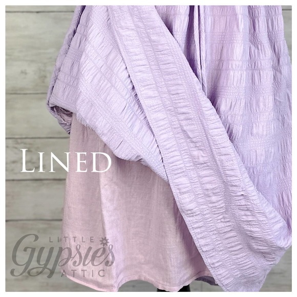 Lilac Mist Ruched Babydoll Dress - Picture 10 of 16